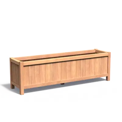 Plantenbak Valencia hardhout 200x50x60 cm