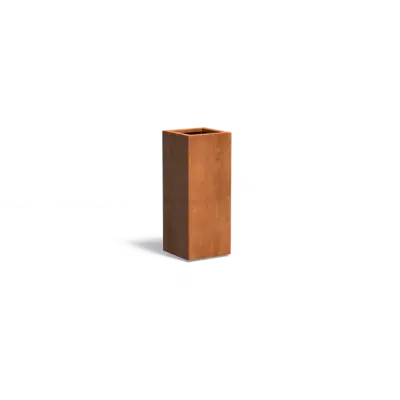 Plantenbak Carrez met bodem cortenstaal 40x40x100 cm