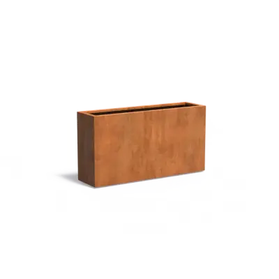 Plantenbak Carrez met bodem cortenstaal 150x40x80 cm