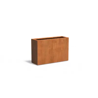 Plantenbak Carrez met bodem cortenstaal 120x40x80 cm