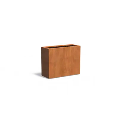Plantenbak Carrez met bodem cortenstaal 100x40x80 cm