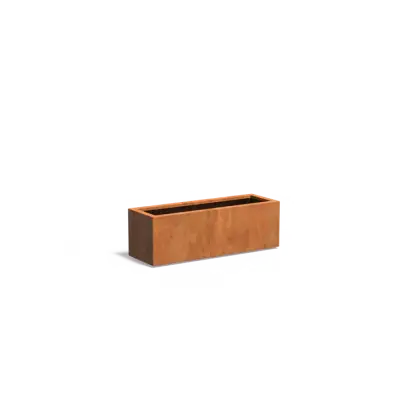 Plantenbak Carrez met bodem cortenstaal 120x40x40 cm