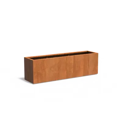 Plantenbak Carrez met bodem cortenstaal 200x50x60 cm