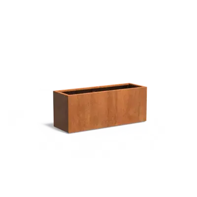 Plantenbak Carrez met bodem cortenstaal 150x50x60 cm
