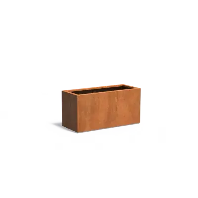 Plantenbak Carrez met bodem cortenstaal 120x50x60 cm