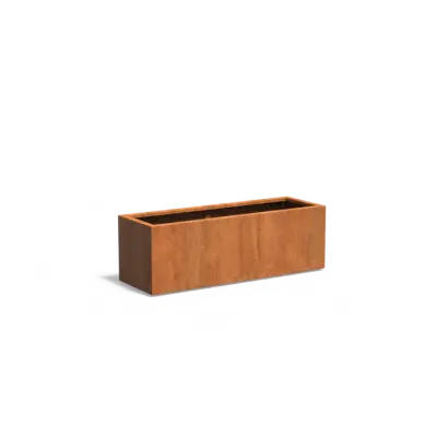 Plantenbak Carrez met bodem cortenstaal 150x50x50 cm