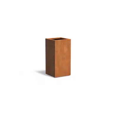 Plantenbak Carrez met bodem cortenstaal 50x50x100 cm