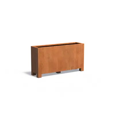 Plantenbak Carrez met poten cortenstaal 150x40x80 cm