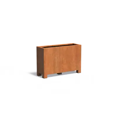 Plantenbak Carrez met poten cortenstaal 120x40x80 cm