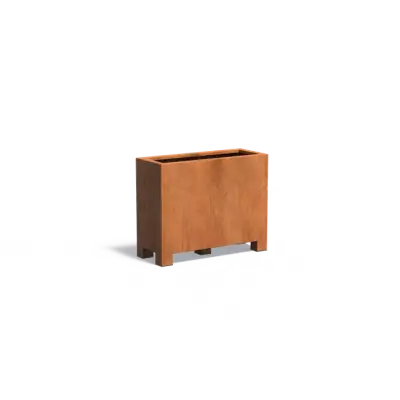 Plantenbak Carrez met poten cortenstaal 100x40x80 cm