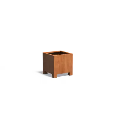 Plantenbak met poten cortenstaal 60x60x60 cm