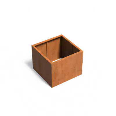 Plantenbak Carrez zonder bodem cortenstaal 100x100x80 cm