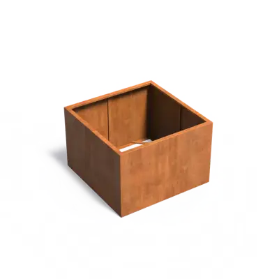 Plantenbak Carrez zonder bodem cortenstaal 120x120x80 cm