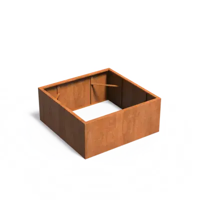 Plantenbak Carrez zonder bodem cortenstaal 140x140x60 cm