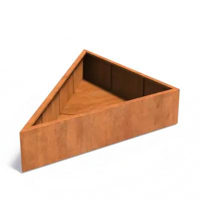 Plantenbak Triangle cortenstaal 180x180x40 cm