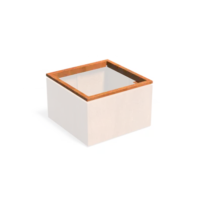 Carrez in-lite Ready cortenstaal opzetrand voor verlichting 100x100x8,9 cm