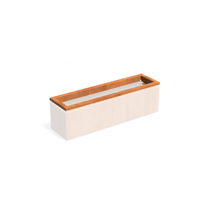 Carrez in-lite Ready cortenstaal opzetrand voor verlichting 150x40x8,9 cm