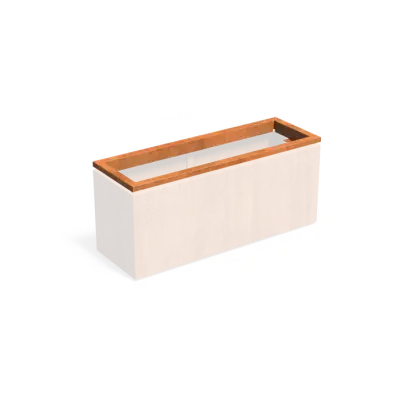 Carrez in-lite Ready cortenstaal opzetrand voor verlichting 150x50x8,9 cm