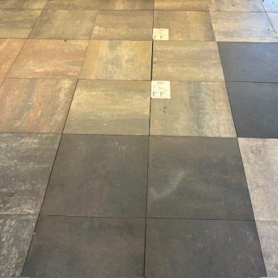 60plus soft comfort 60x60 betontegel glad strak goedkope sierbestrating geborsteld geimpregneerd zeskant vorm staptegel