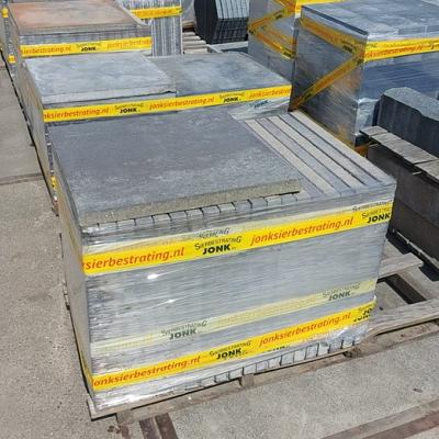 TriviaStone 60plus soft comfort 60x60 betontegel glad strak goedkope sierbestrating geborsteld geimpregneerd grigio zaffiro