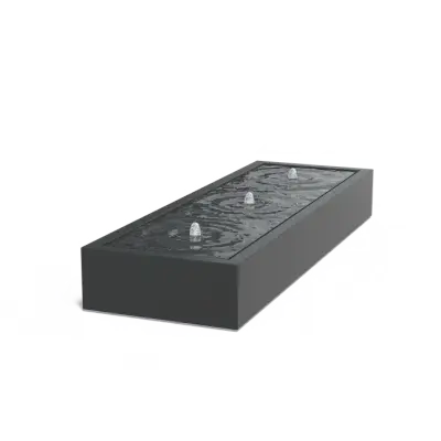 Watertafel standaard aluminium 300x100x40 cm