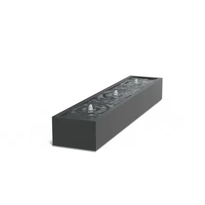 Watertafel standaard aluminium 300x60x40 cm