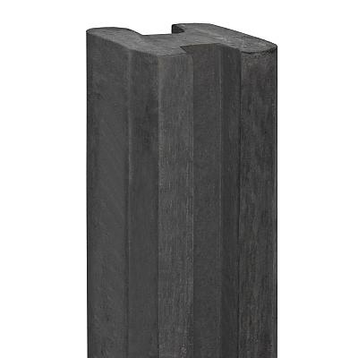Sleufpaal tussenmodel tbv motiefplaten antraciet 11,5x11,5x246 cm