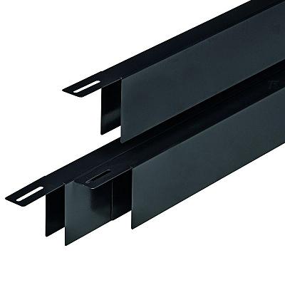 Verzinkt krimp/uitzet maskeerprofiel zwart 3,15x176 cm