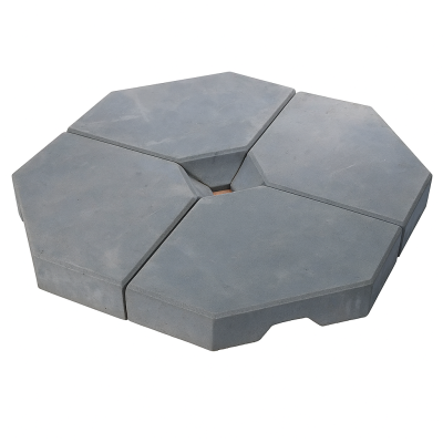 parasol voet gewicht diehoek zwart 40x40x6 45x45x8 dirksen