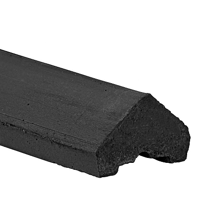 afdekpet schutting tuinafscheiding gecoat zwart antraciet betowood stapelschutting sleufpaal afdekker grijs berton vlakke kop piramide