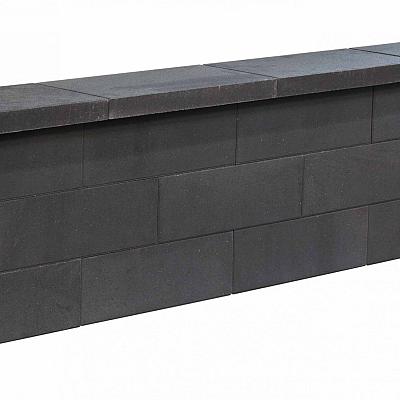 moderno muurelement stapelblok bloembak muur afscheiding tuin zwart grijs antraciet redsun line block smartblock