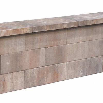 moderno muurelement stapelblok bloembak muur afscheiding tuin zwart grijs antraciet redsun line block smartblock