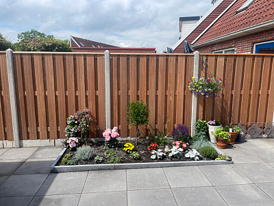 hardhouten privacy scherm