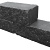 Restpartij Almere: Ca. 132 stuks Splitrocks 11x13x32 cm Getrommeld Antraciet