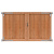 Hardhouten dubbele toegangspoort verticaal geschaafd onbehandeld 300x180 cm incl. beslag