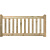 Tuinhek de Luxe, geïmpregneerd, grenenhout, 180x80 cm.