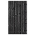 JWOODS Zwart Gespoten Tuindeur recht op zwart stalen frame 100x180 cm