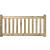 Tuinhek de Luxe, geïmpregneerd, grenenhout, 180x80 cm.