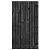 JWOODS Zwart Gespoten Tuindeur recht op zwart stalen frame 100x180 cm