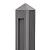 Beton Hekwerk Eindpaal 10x10x145 cm, Antraciet