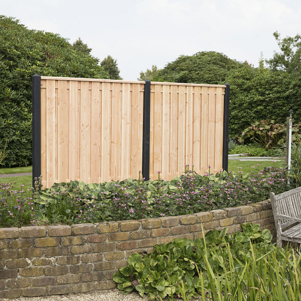 Douglas Tuinscherm 17-planks 180x180 cm, Geschaafd