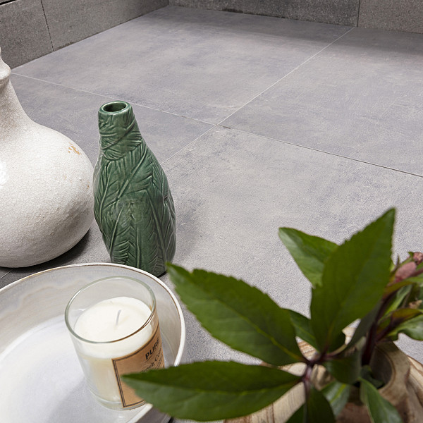 Restpartij Almere: ca. 8,28m2 GeoCeramica® Starter 60x60x4 cm Patch-Plus Grey