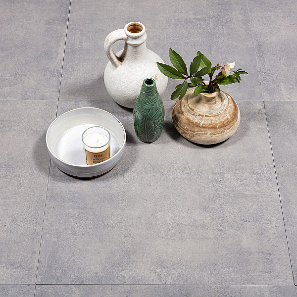 Restpartij Almere: ca. 8,28m2 GeoCeramica® Starter 60x60x4 cm Patch-Plus Grey
