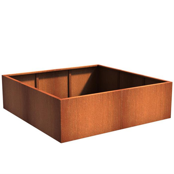 Corten Stalen Bloembak 200x200x80cm (lxbxh)
