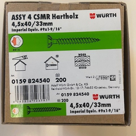 <p>ECO ASSY A4 HARDHOUT AW20 4,5X40/33</p><p>De Ecofast Assy schroeven zijn dé schroeven voor de professionele verwerker! De RVS a2 met freeskop zijn, door de speciale dikke schacht zeer geschikt om, zonder voor te boren, in bijna iedere houtsoort verwerkt te worden.</p><p><a href=