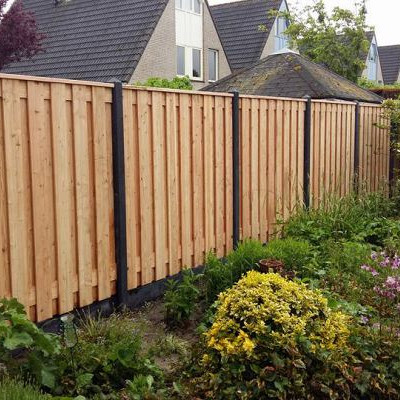 Restpartij  Schagen: 4 stuks stuks Douglas fijnbezaagd plankenscherm 19-planks 15 mm, 180 x 90 cm t.