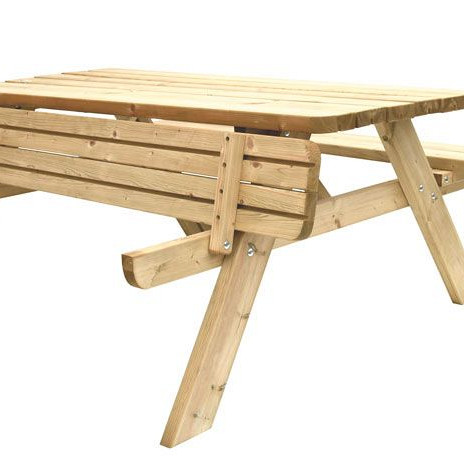 markering Aanvankelijk Kaal Picknicktafel Easy, 6-persoons, bladmaat 180 x 70 cm., opklapbaar -  Sierbestrating Jonk B.V.