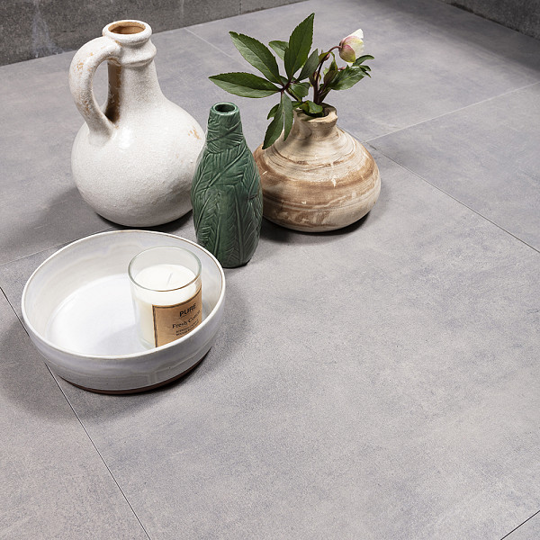 Restpartij Almere: ca. 8,28m2 GeoCeramica® Starter 60x60x4 cm Patch-Plus Grey