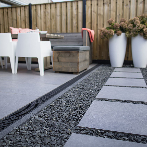Restpartij Almere: 4.31m2 GeoCeramica 60x60x4 cm Impasto Grigio