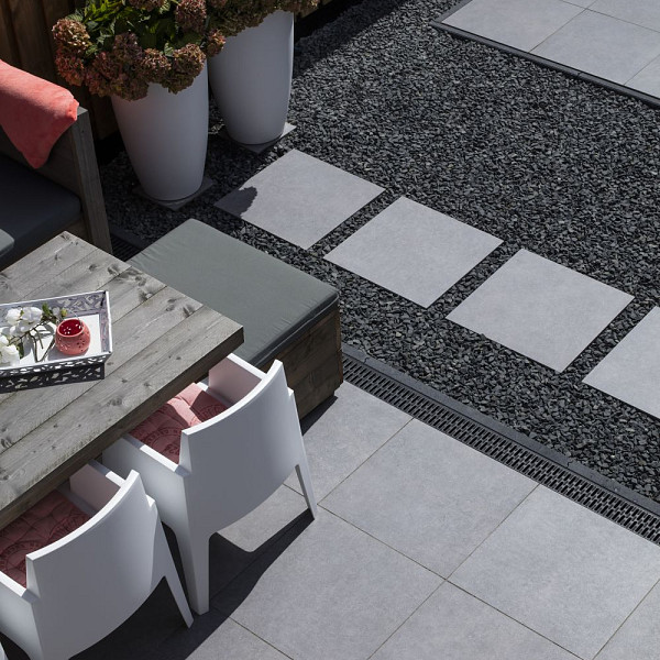 Restpartij Almere: 4.31m2 GeoCeramica 60x60x4 cm Impasto Grigio